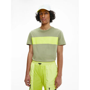 Calvin Klein pánské zelené tričko - XL (L9F)